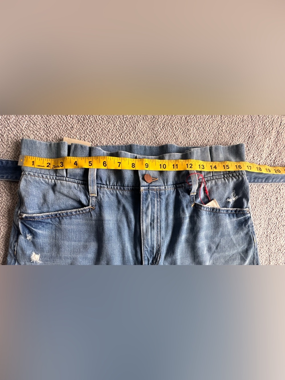 Alice + Olivia Paperbag Denim Shorts High Waist Belted
Distressed Sz 32 NWT - Picture 11 of 16